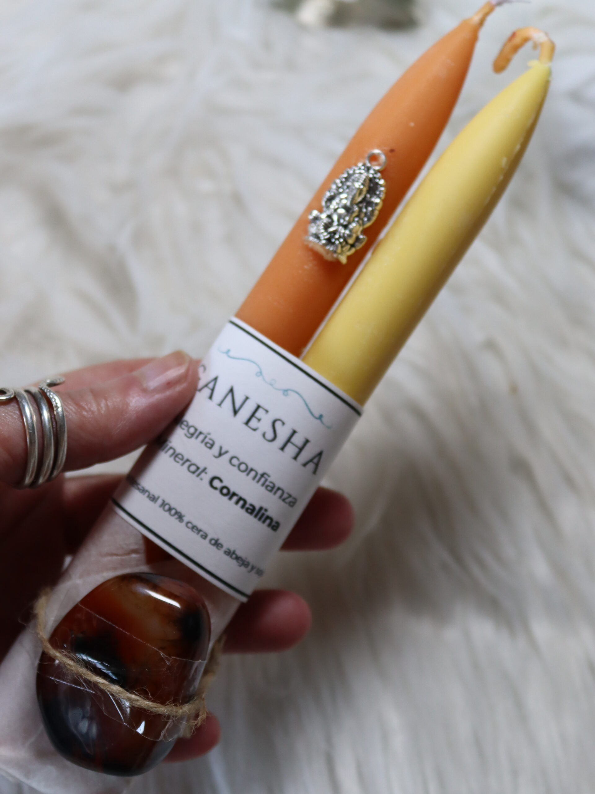 vela artesanal soja hecha a mano